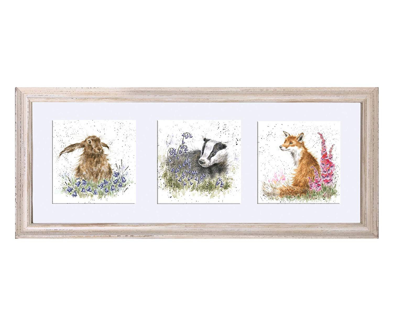 a trio of woodland flora and fauna wrendale designs