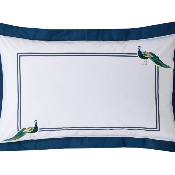 Peacock Oxford Pillowcase Cut Out