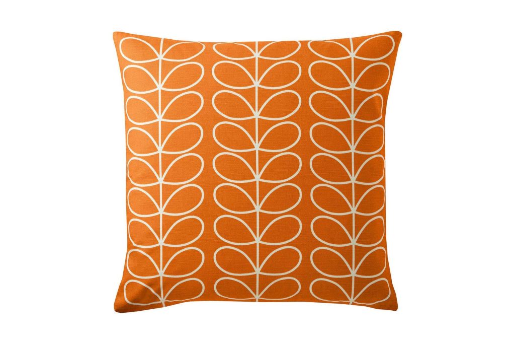 Linear-Stem-Large-Cushion-Persimmon-50x50cm-Front