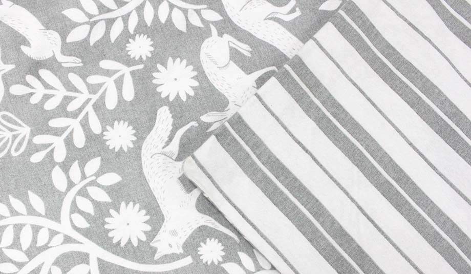 Skandi Woodland Grey Duvet Set by Furn