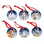 Wrendale Designs Nativity Set of 6 Decorations detail