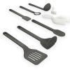 Venn silicone utensil set grey