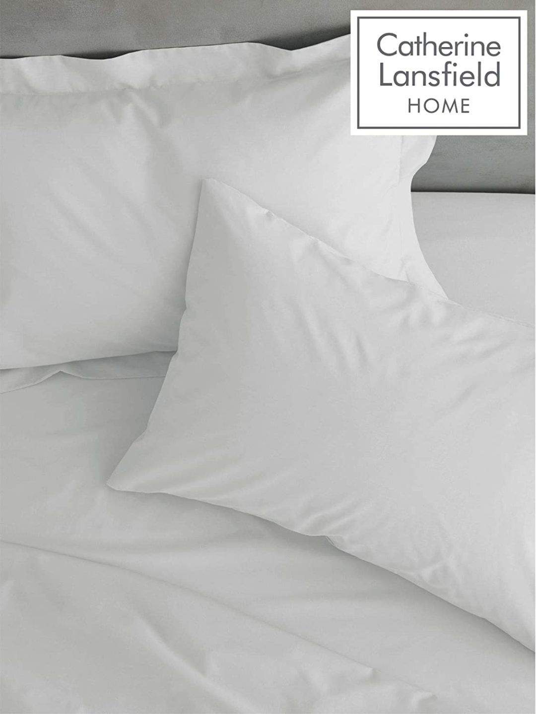 catherine lansfield white sheets & pillowcases