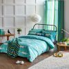 scion mr fox teal bedding range
