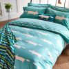 scion mr fox teal bedding range throw 2