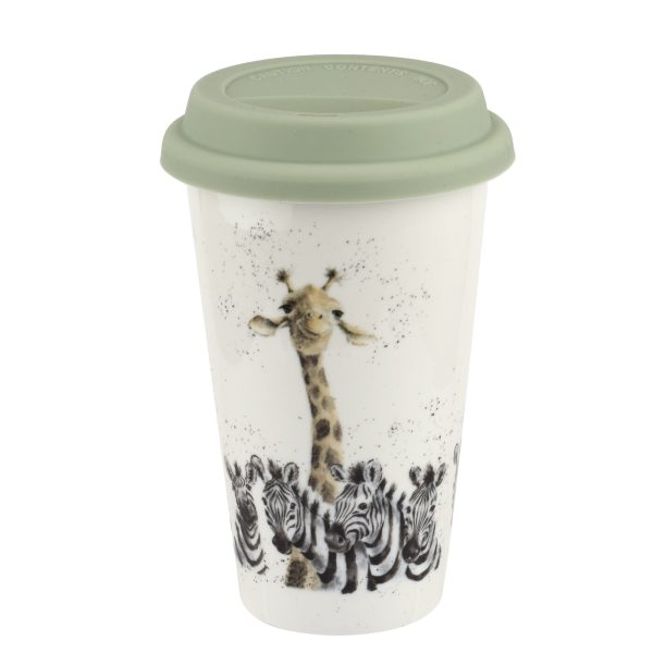 Wrendale Giraffe and Zebra Travel Mug