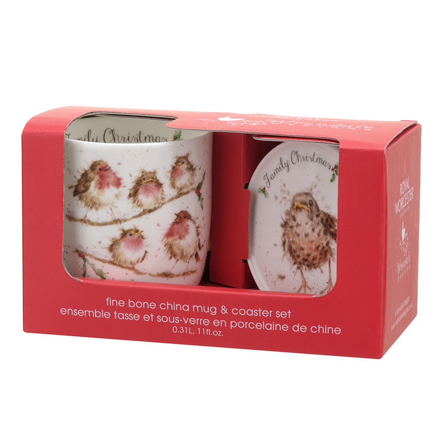 Wrendale Christmas Mugs, Tins & Tableware by Royal Worcester
