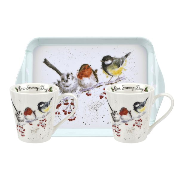 Wrendale Designs One Snowy Day Tray and Mug Set