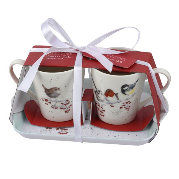 Wrendale Designs One Snowy Day Tray and Mug Set Boxed