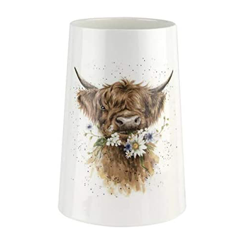 daisy cow vase wrendale