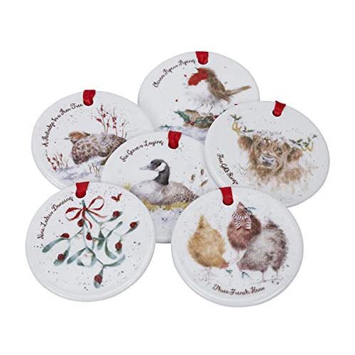 Christmas Bauble & Hanging Decoration Set by Wrendale Designs