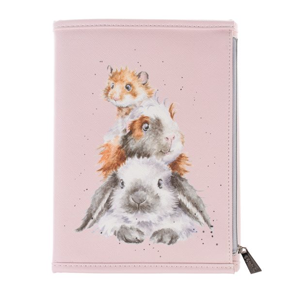 Wrendale Designs Piggy in the Middle Notebook Wallet Front