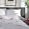 deyongs tractor bedspread throw grey detail