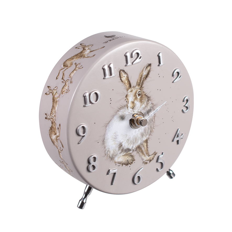 wrendale designs mantel clock hare