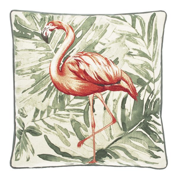 Walton & Co Eden Flamingo Filled Cushion