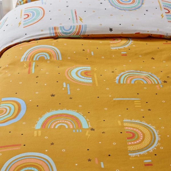 Rainbow Tribe Duvet Cover and Pillowcase Set by little furn