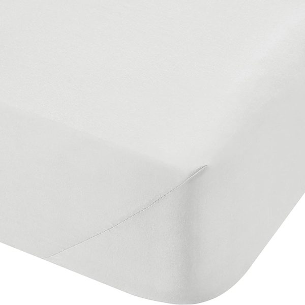 white bianca double fitted sheet extra deep