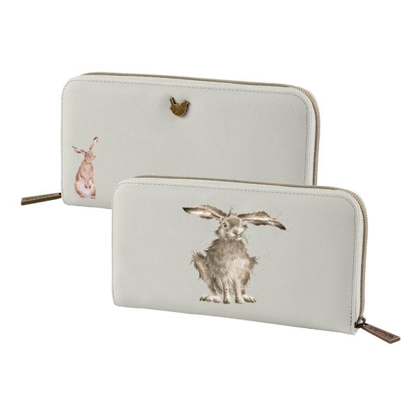 wrendale large hare purse front and back