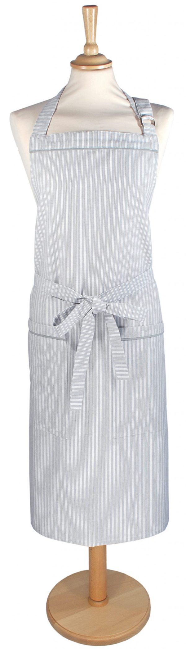 County Ticking Apron Grey