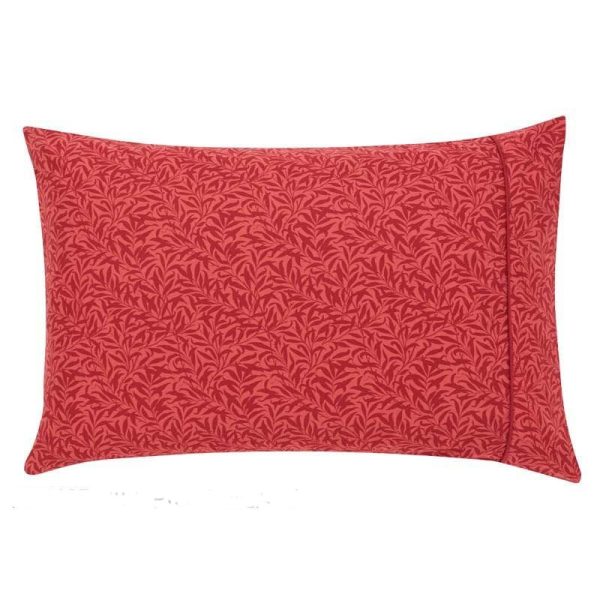 Morris & Co Strawberry Thief Crimson Housewife Pillowcase