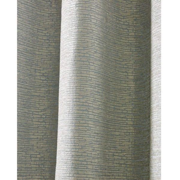 Cairo Chenille Eyelet Curtains in Silver Grey or Duck Egg