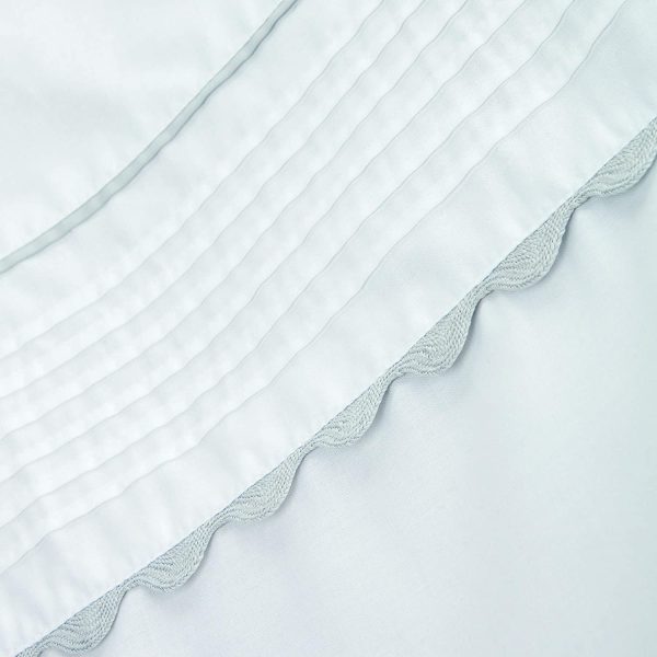 bianca ric rac egyptian cotton duvet cover set detail 3