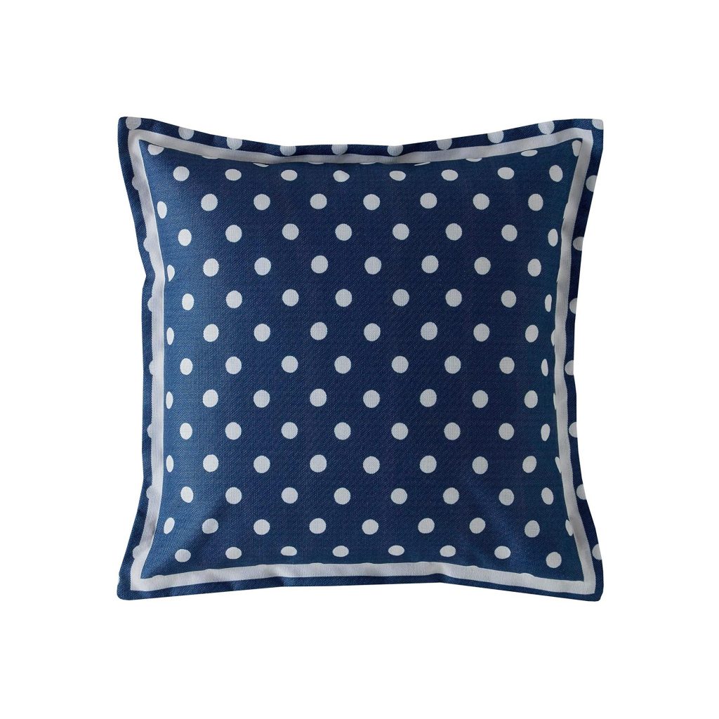 cath kidston blue spot cushion