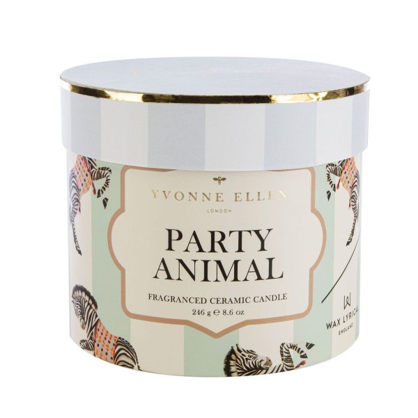 yvonne ellen party animal ceramic candle box