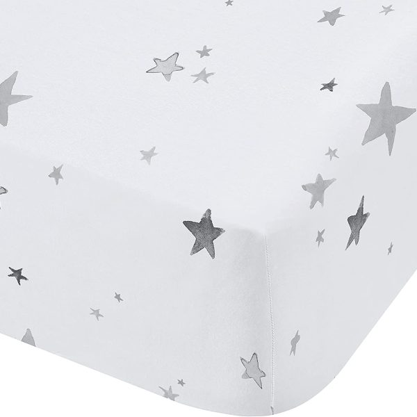 Little Bianca Stars Fitted Sheet Close up