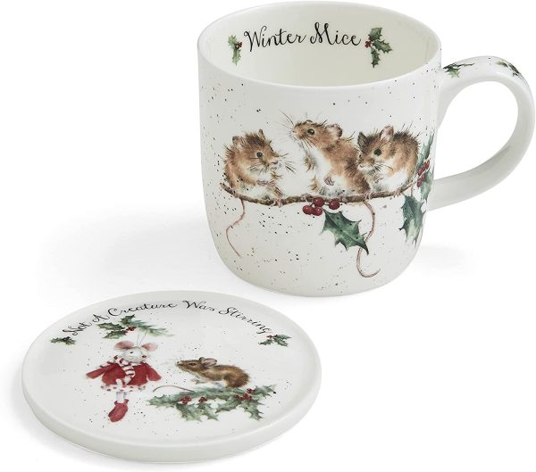 Wrendale Christmas Mug & Coaster Set by Royal Worcester - Image 7