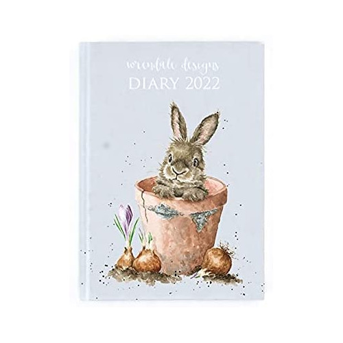 Wrendale Designs Desk Diary 2022 - Rabbit in Flower Pot
