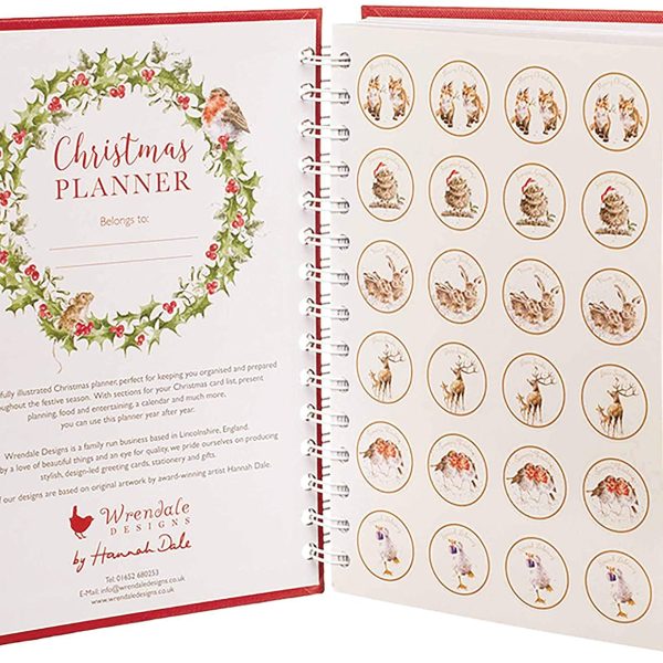 Wrendale Designs Christmas Planner Hardback Tabbed Journal