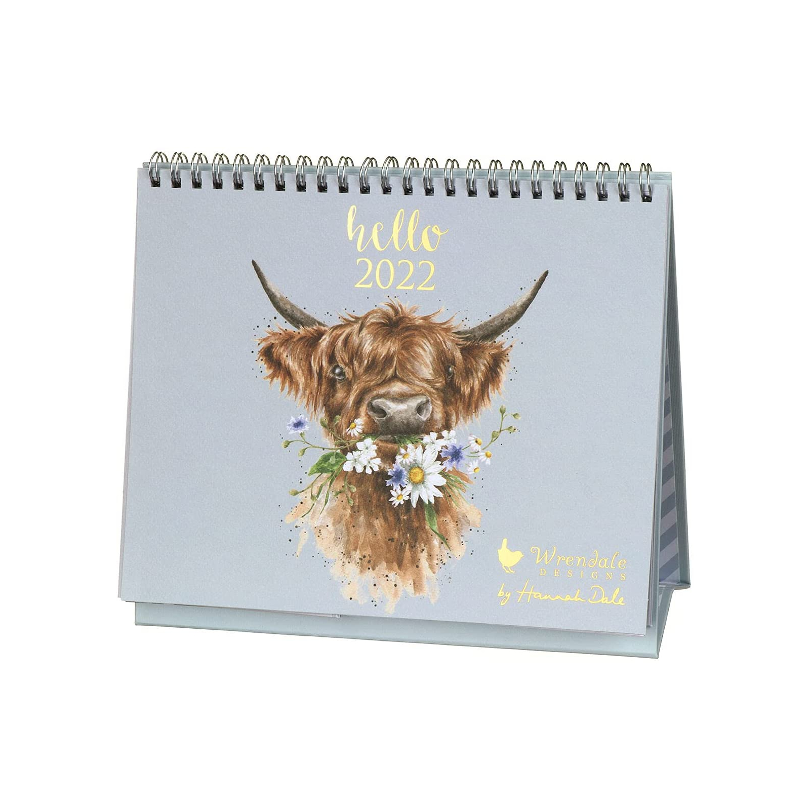 Wrendale Designs Desk Calendar 2022 Highland Cow Design