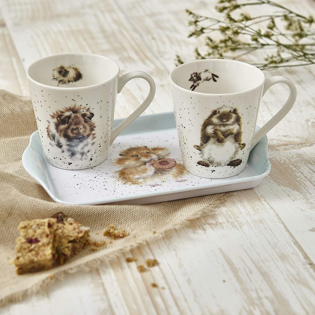 wrendale designs mug and tray set diet starts tomorrow