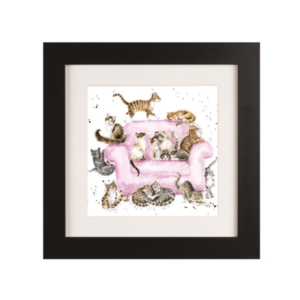 Cattitude-Cats-Picture-in-Black-frame