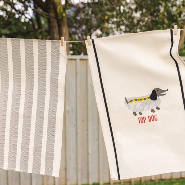 ulster weavers top dog BBQ 100% cotton tea towels lifestyle