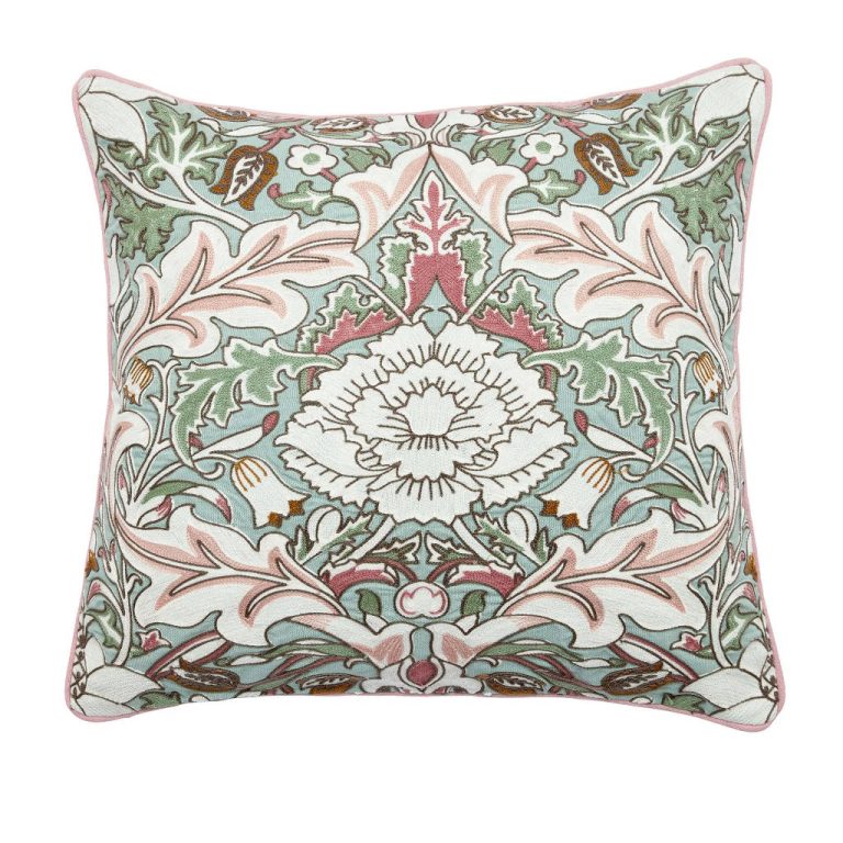 Strawberry Thief Cochineal Pink Bedding by Morris & Co