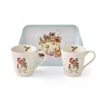 holly jolly mug & tray set
