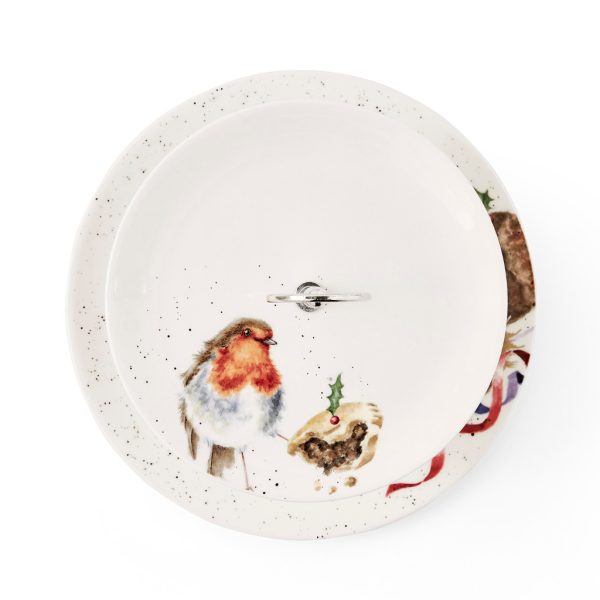 Christmas Cake Stand Robin & Bunny Wrendale Designs by Royal Worcester
