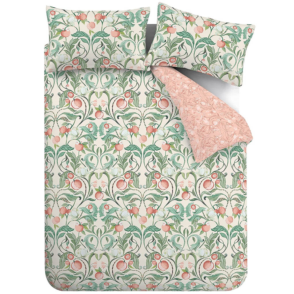 Floral Birds Green Duvet Set by Catherine Lansfield