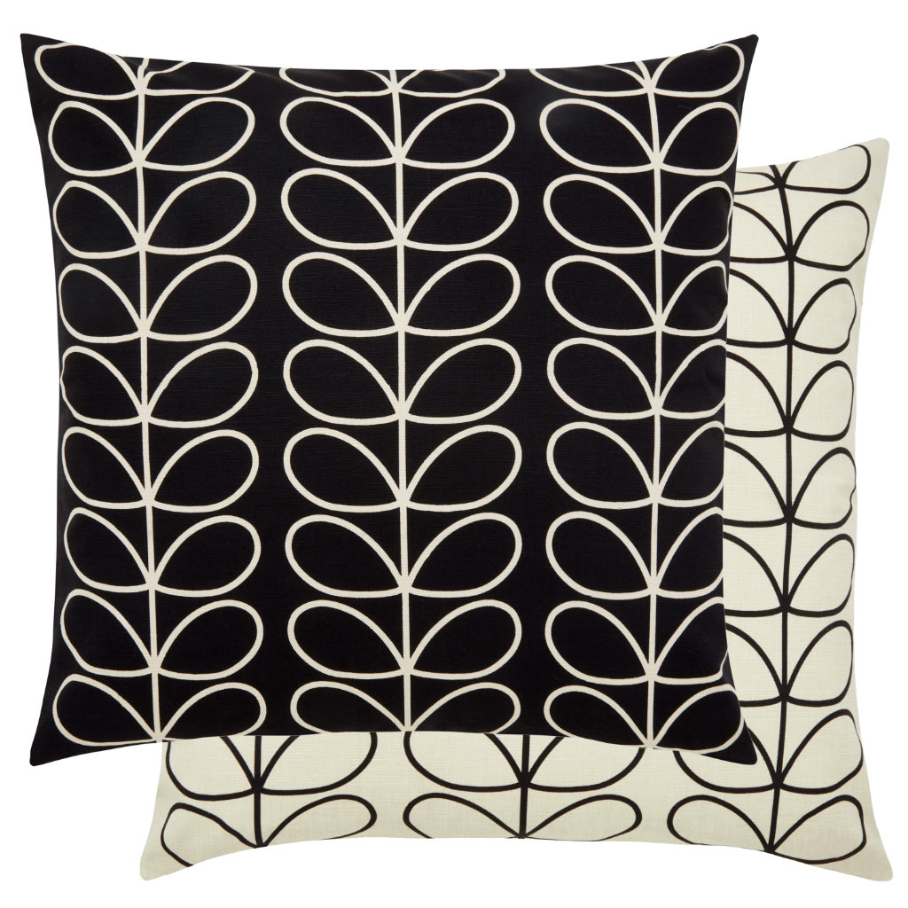 Small Linear Stem Cushion Monochrome