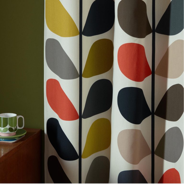 Multi Stem Eyelet Curtains Multi by Orla Kiely Fab Furnishings