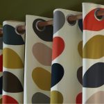 Orla Kiely Multi Stem Multi Curtains Close Up With Eyelets