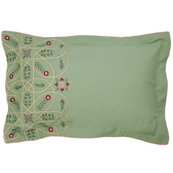 William Morris Brophy Embroidery Oxford Pillowcase