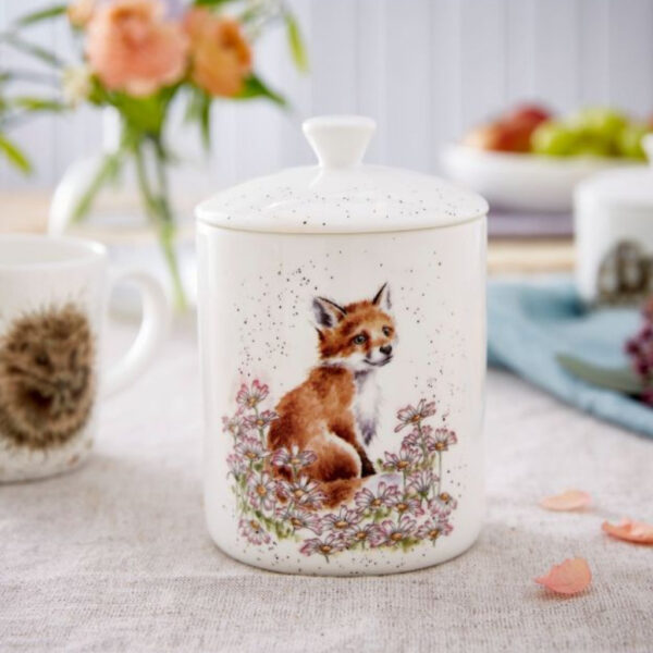 wrendale designs medium fox storage jar royal worcester