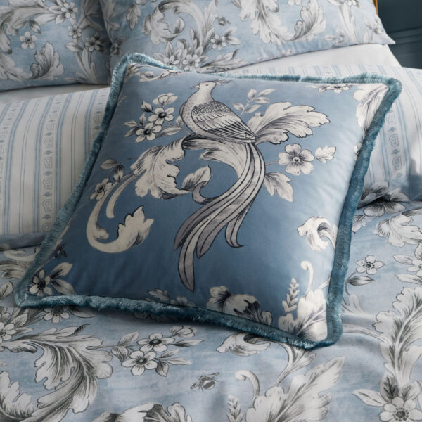 Bridgerton Regal Floral Cushion with bedding