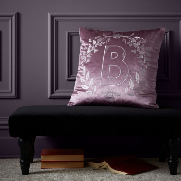 Bridgerton Regency Crown Cushion Lilac