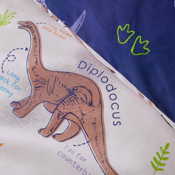 Catherine Lansfield Prehistoric Dinosaurs Duvet Cover Set Detail 2