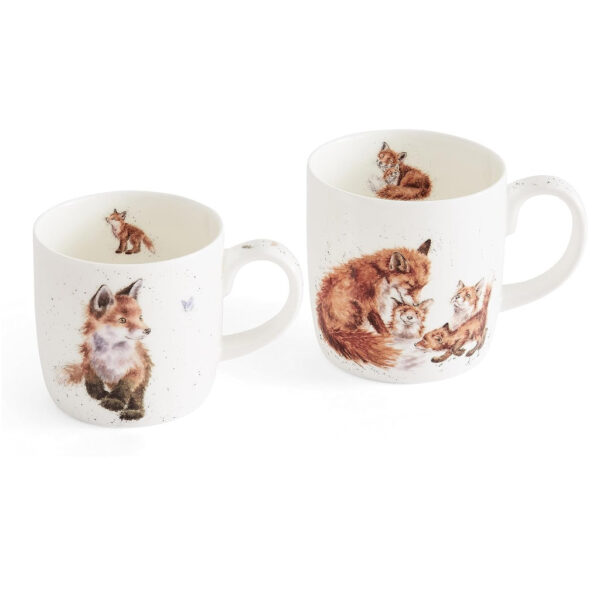 parent & child fox mug gift set