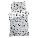CL Fleece Football Grey Duvet Cover Set Cut Out